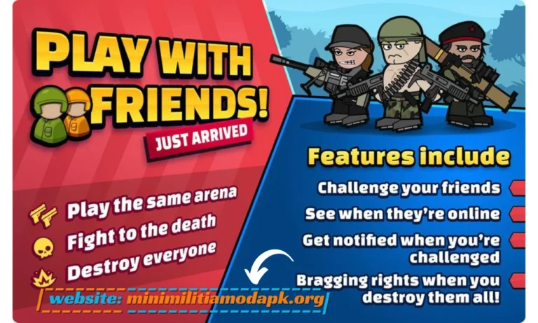 HOW TO PLAY MINI MILITIA WITH FRIENDS