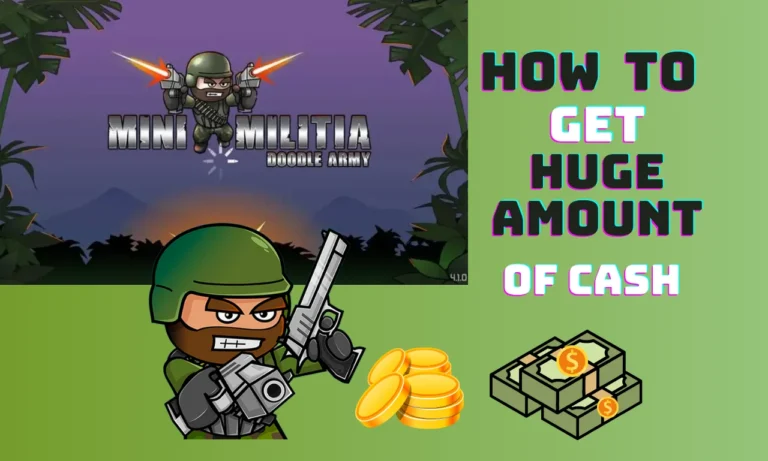 GET HUGE/UNLIMITED CASH IN MINI MILITIA HACK 100% FRE