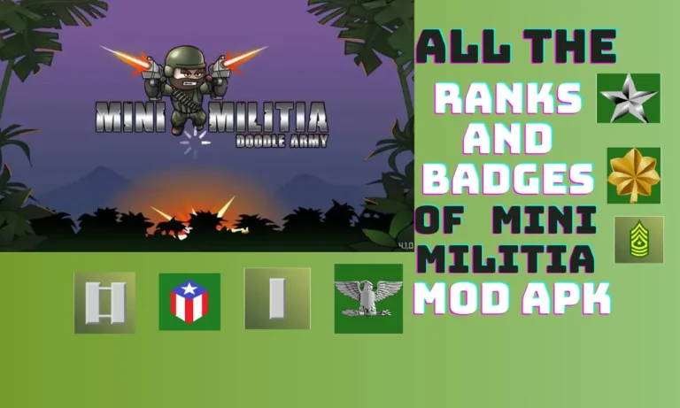 ALL RANKS OF MINI MILITIA |WITH LIST OF LEVEL AND BADGE