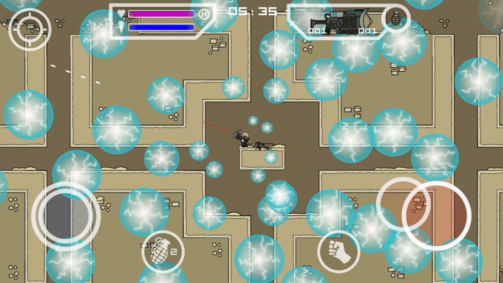 phaser gun and weapons of mini militia